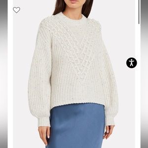 Saylor Keltie Pom-Pom Fisherman Sweater